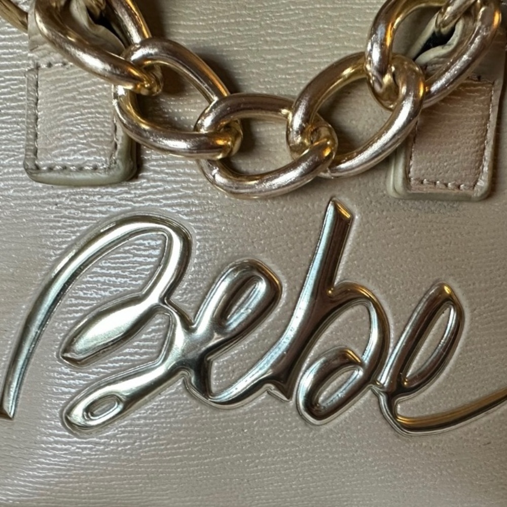 Bebe Gianna Micro Dome Crossbody in Beige NWOT - Picture 2 of 9